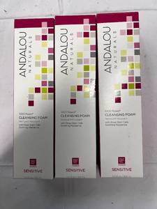 lot 311 image: 3x 5.5 oz Andalou 1000 Roses Facial Cleansing Foam