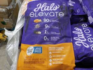 lot 307 image: 20 lb Bag of Halo Elevate Large Breed Dog Food