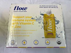 lot 279 image: 12 Pack of 16.9 oz Flow Vitamin Infused Water