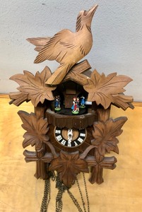 lot 23 image: Vintage Black Forest Cuckoo Clock wSwiss Musical Movement 