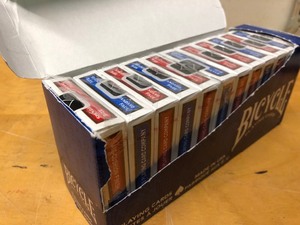 lot 96 image: Case of Brand New Bicycle Playing Cards