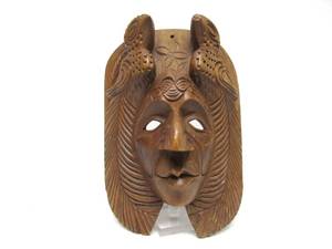 lot 54 image: Vintage Carved Wood Guatemalan Mask