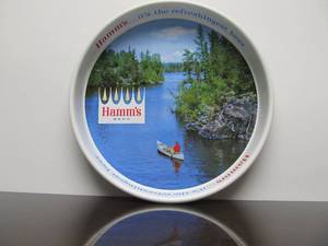 lot 60 image: Vintage HAMMS Metal Beer Tray