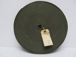lot 107 image: Unused Roll of Original Vietnam War era Green Webbing