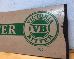 lot 149 image: Metal Australias Own VICTORIA BITTER Beer Sign