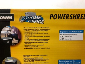 lot 156 image: Brand New FELLOWES Powershred Model OD1200C Paper Shredder
