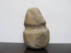 lot 244 image: Large Early Grooved Archaic Stone Axe Head #2