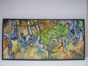 lot 270 image: Van Gogh Style Impressionism Original Painting Framed 24