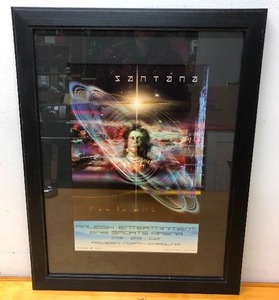 lot 175 image: Excellent Quality Framed SANTANA All is One Litho Poster