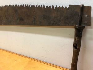 lot 146 image: Large Antique Lumberjack 2-Man Saw