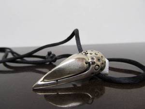 Sterling Silver Bird Mask Pendant Necklace