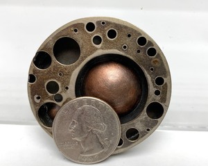 Very Nice Sterling Silver Round Modernist Brooch by Montana Metalsmith JL Walsh