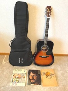 lot 3 image: Vintage Alvarez (Model RD20SSB) 6-String Acoustic Guitar with Case and Sheet Music (PAY ONLINE BEFORE PICKUP)