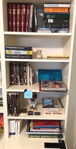 lot 20 image: Bookshelf #3 Contents - BRING HELP TO REMOVE.  NO ON-SITE PAYMENTS