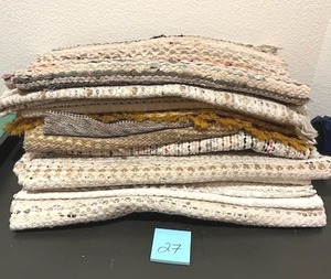 lot 27 image: Huge Lot of Vintage Entry WayArea Rugs - BRING HELP TO REMOVE