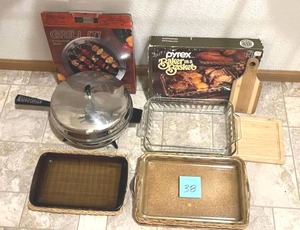 lot 38 image: Faberware Electric Fry Pan and More (BRING HELP TO REMOVE.  NO PAYMENTS ACCEPTED ON-SITE.  PAY ONLINE)