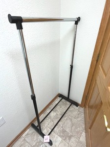 lot 66 image: Rolling Clothes Rack (34 Wide) - BRING HELP TO REMOVE.  NO ONSITE PAYMENTS