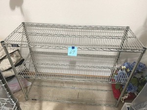 lot 69 image: Heavy Duty Metal Storage Rack (48 W x 18 D x 35 T) - BRING HELP TO REMOVE.  NO ON-SITE PAYMENTS