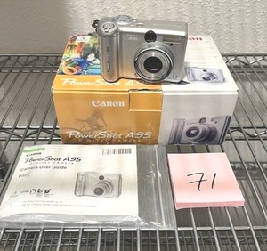 lot 71 image: Canon Power Shot A95 Digital Camera - CleanUntested (PAY ONLINE BEFORE PICK-UP)