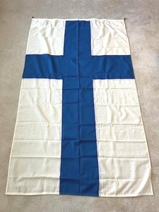 lot 108 image: Vintage Flag of Finland (47 x 79) in Excellent Condition - NO ONSITE PAYMENTS