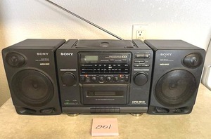 lot 201 image: Vintage Sony CFD-510 CD Radio Cassette Recorder in Working Condition - NO ONSITE PAYMENTS