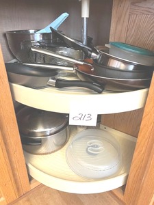 lot 213 image: Kitchen Lazy Susan Contents Lot - NO ONSITE PAYMENTS