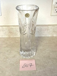 lot 217 image: 10 Princess House 24% Lead Crystal Vase (Made in Germany) - NO ONSITE PAYMENTS