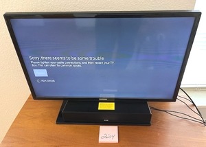 lot 224 image: Samsung 28 LED TV (Model T28D310NH) with ZVOX Accuvoice AV120 TV Soundbar - BRING HELP TO REMOVE.  NO ONSITE PAYMENTS