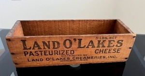 lot 240 image: Vintage Land O Lakes Cheese Box (12 Long) - NO ONSITE PAYMENTS ACCEPTED