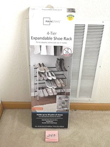 lot 247 image: New Shoe Rack (Opened box) - NO ONSITE PAYMENTS.  PAY ONLINE BEFORE PICK-UP