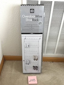 lot 248 image: New Overdoor Wire Shoe Rack