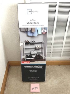 lot 249 image: New Shoe Rack - NO ONSITE PAYMENTS ACCEPTED.  PAY ONLINE BEFORE PICK-UP