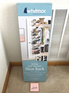 lot 250 image: New Overdoor 36-Pair Shoe Rack - NO ONSITE PAYMENTS ACCEPTED