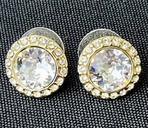 lot 309 image: Vintage Pair of Givenchy 12 Faux Diamond Earrings - PAY ONLINE BEFORE PICKUP