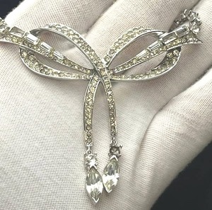 lot 318 image: RARE Vintage Marcel Boucher with Phrygian Cap Necklace - A few missing Rhinestones) - PAY ONLINE BEFORE PICKUP