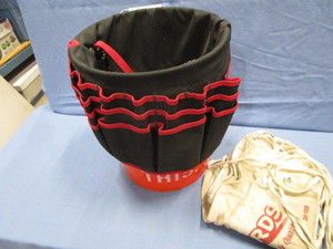 lot 215 image: Pail Liner, Nail Pouches