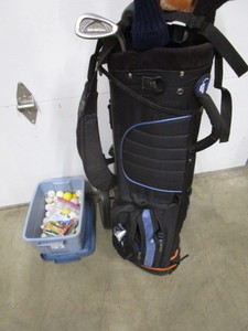 lot 235 image: Golf Clubs, Bag, Cart