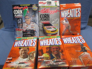 lot 282 image: Cereal Boxes NASCAR & Baseball