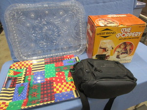 lot 284 image: Trays, Popcorn Popper, Cooler