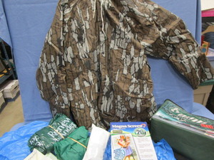 lot 279 image: Rain Jacket, Ponchos, Cooler