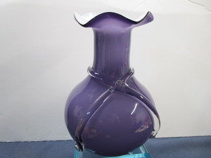lot 53 image: Blown Vase, Cased