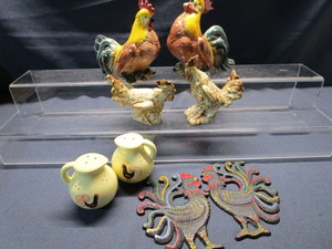 lot 83 image: Chickens Cast & Ceramic