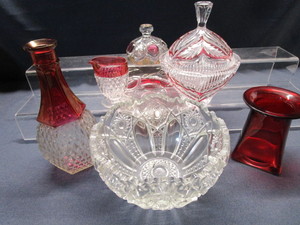 lot 84 image: Decanter, Creamer, Bowl, Candy
