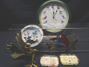lot 91 image: Bird Clock, Sun Catcher, Plate
