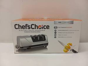 lot 15 image: NEW CHEFS CHOICE ELECTRIC KNIFE SHARPENER