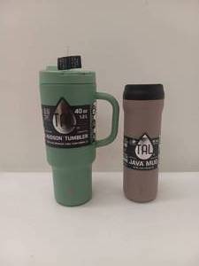 lot 35 image: NEW TAL JAVA MUG & HUDSON TUMBLER
