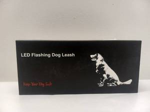 lot 68 image: NEW LED FLASHING DOG LEASH
