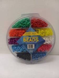 lot 89 image: NEW ALPHA NUMERIC BEADS