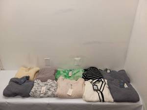 lot 95 image: 10 NEW WOMENS SWEATERS SIZE MEDIUM