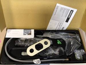 lot 2 image: MOEN Korek Single Hole Single-Handle Bathroom Faucet with Drain Kit Included in Matte Black  Customer Returns See Pictures